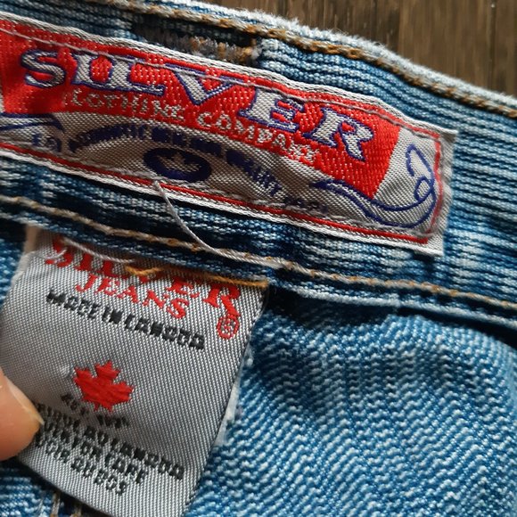 silver jeans light washed high waisted shorts - Picture 4 of 5